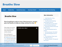 Tablet Screenshot of breathe-slow.com